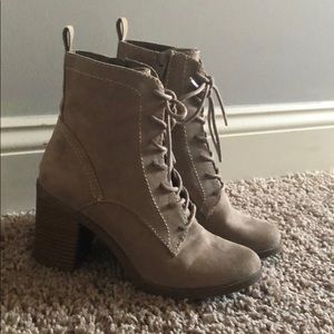 Tan booties